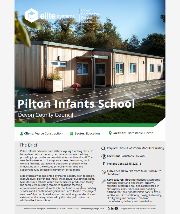 Cover photo for pilton infants school case study