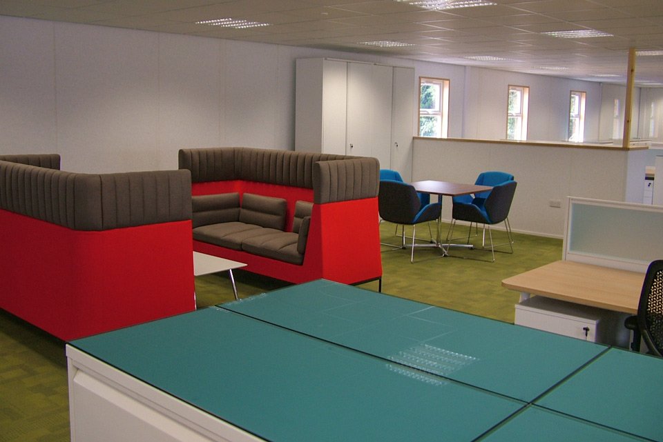 The seating area at the National Grid offices