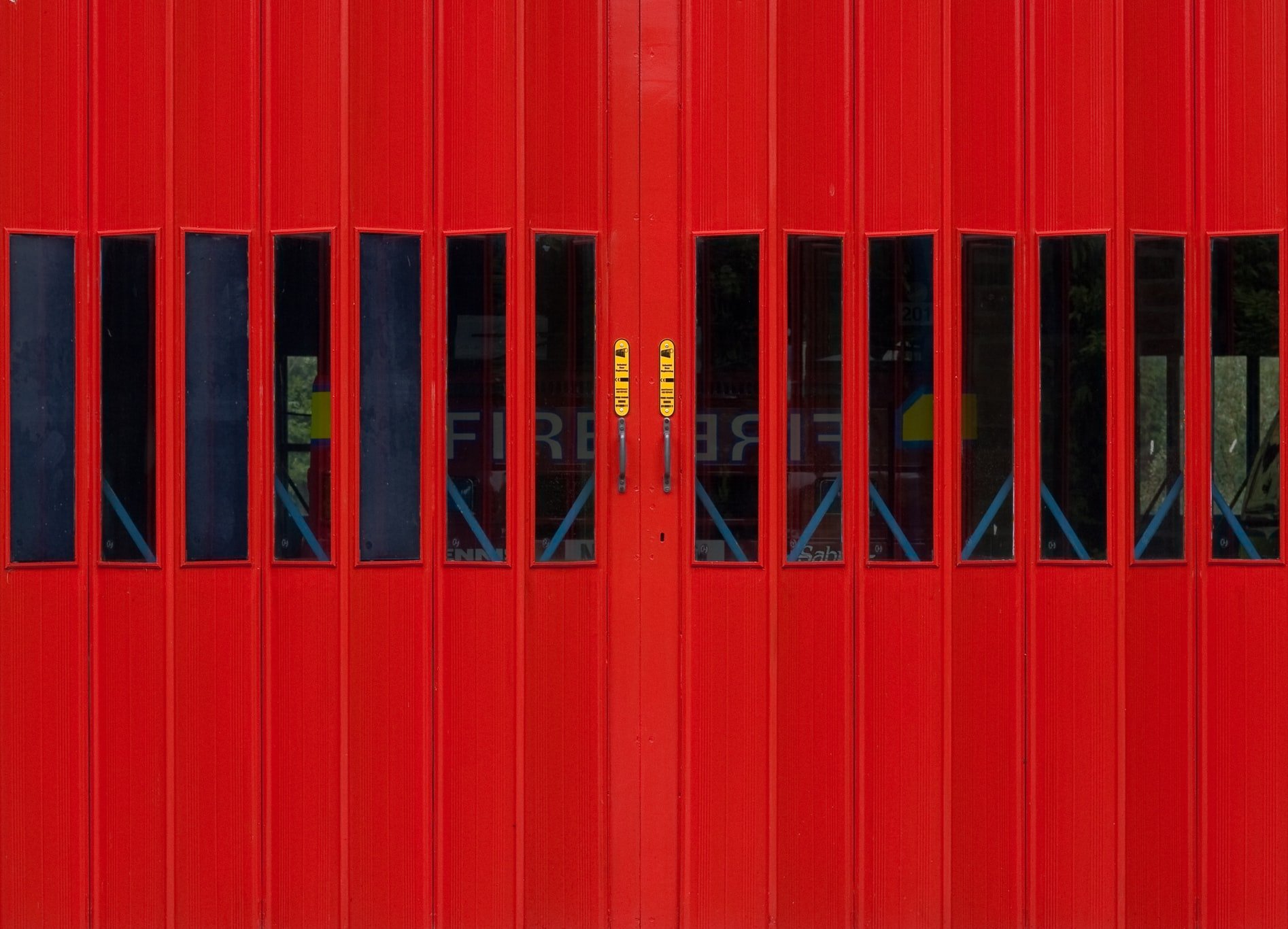 fire station red doors