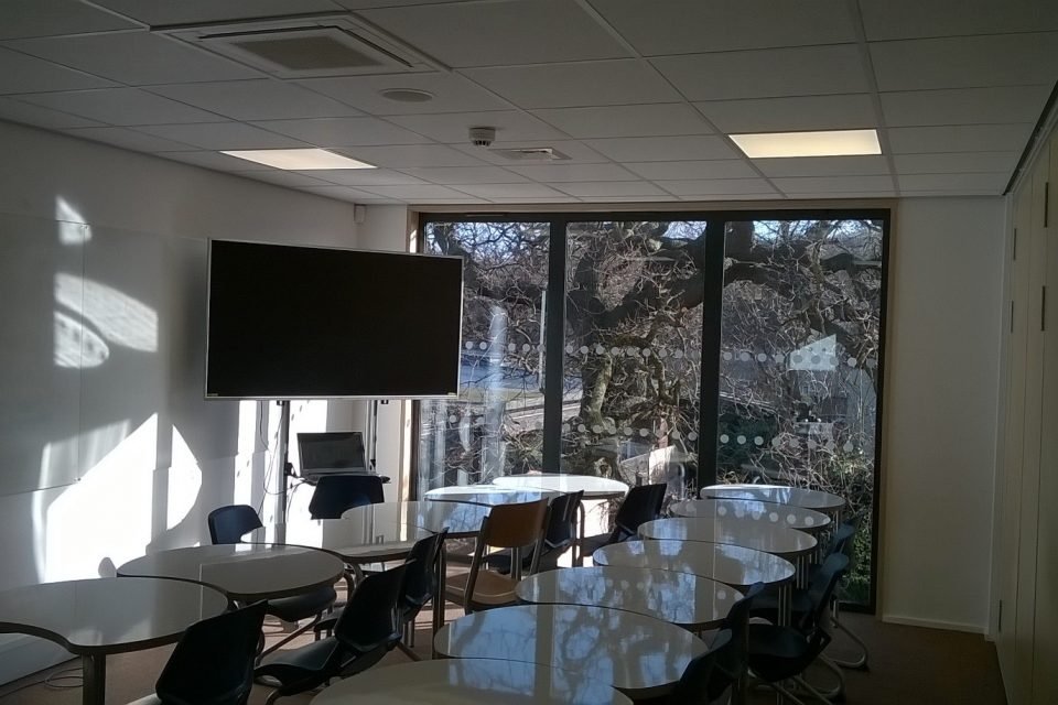 classroom within modular building