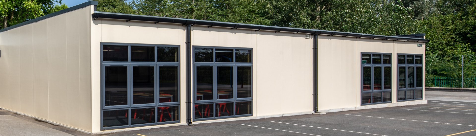 Image of modular building temporary classroom or permanent classroom